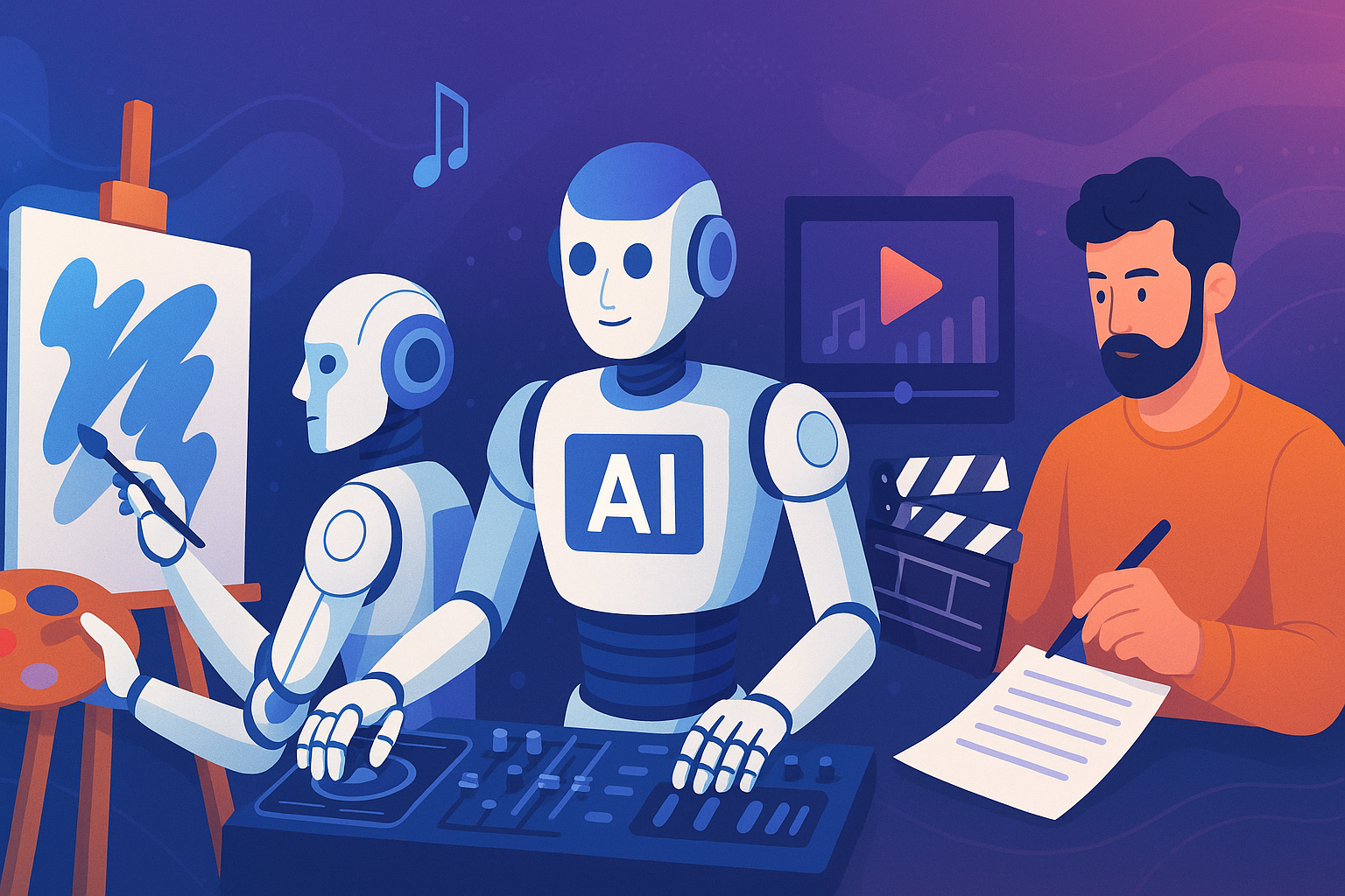 Peran Mengejutkan AI dalam Industri Kreatif dan Seni Digital 2025