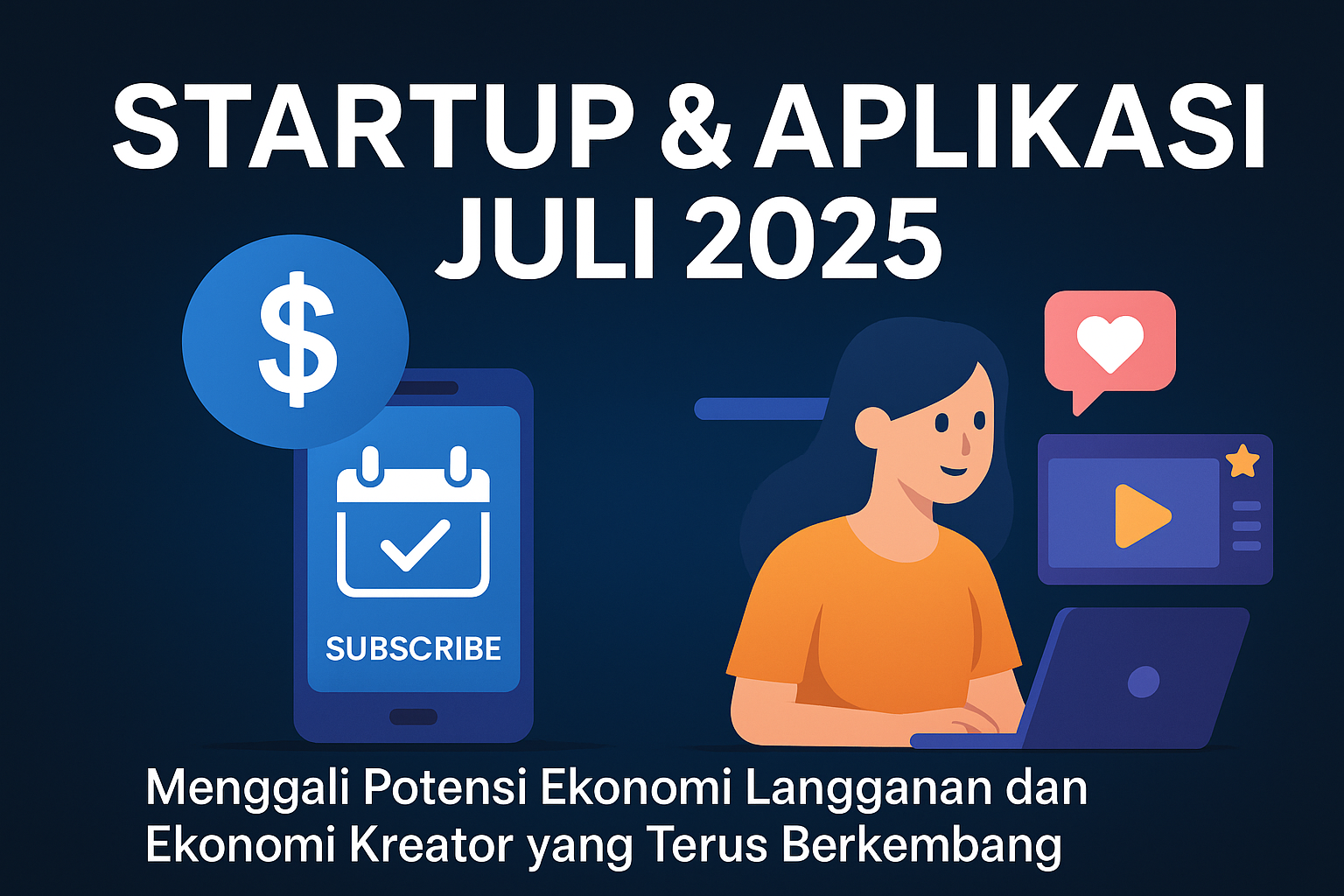 Startup & Aplikasi Juli 2025 Menggali Potensi Ekonomi Langganan dan Ekonomi Kreator yang Terus Berkembang