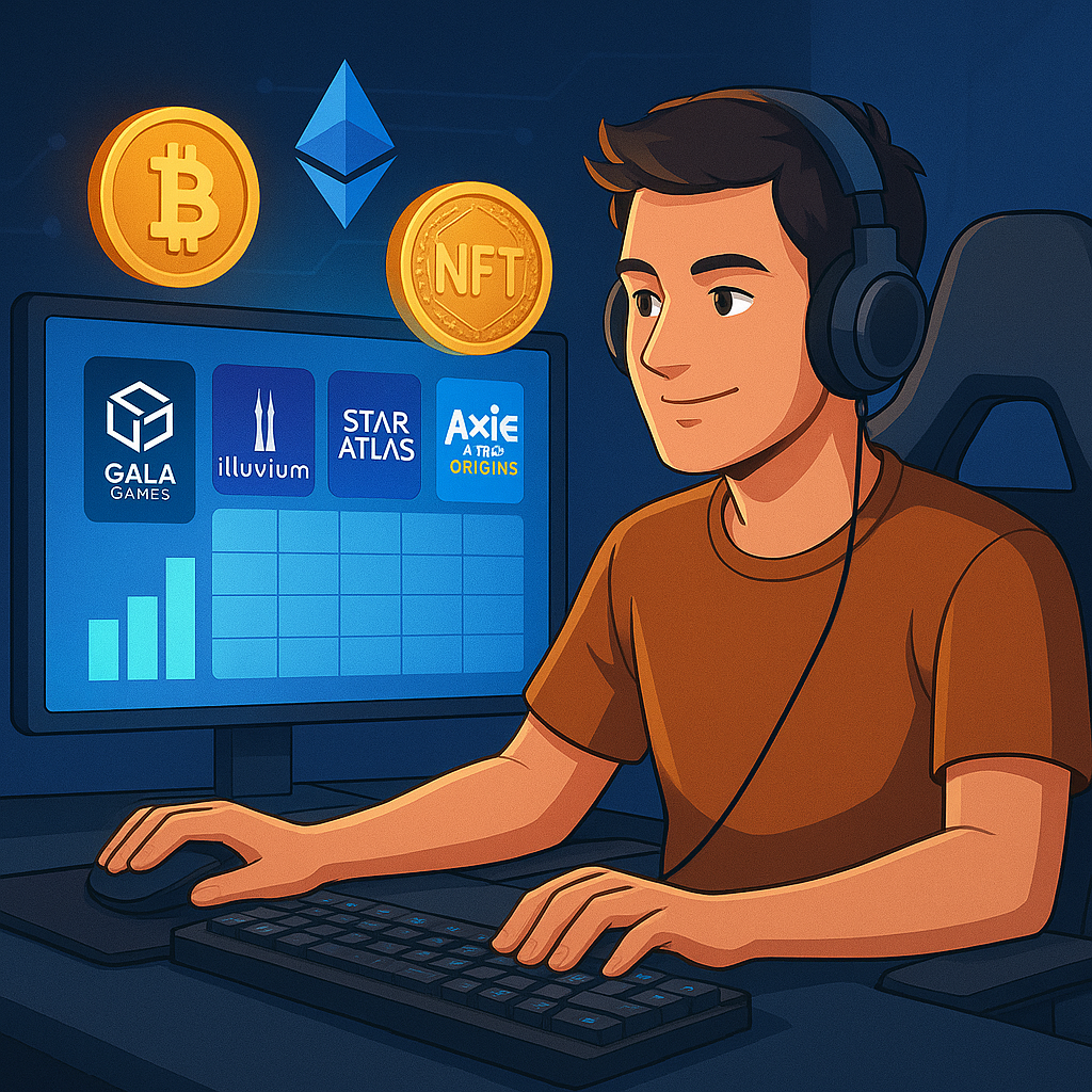 Ilustrasi gaya hidup gamer dan investasi digital tahun 2025