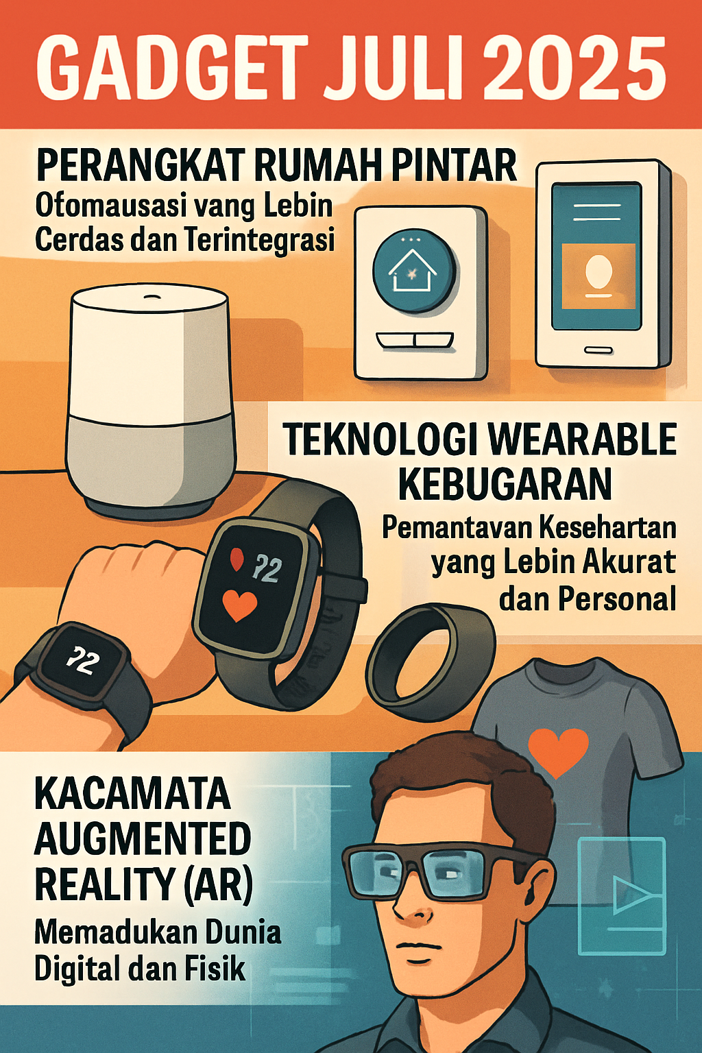 Evolusi Rumah Pintar, Wearable Kebugaran Canggih, dan Kacamata Augmented Reality yang Semakin Nyata